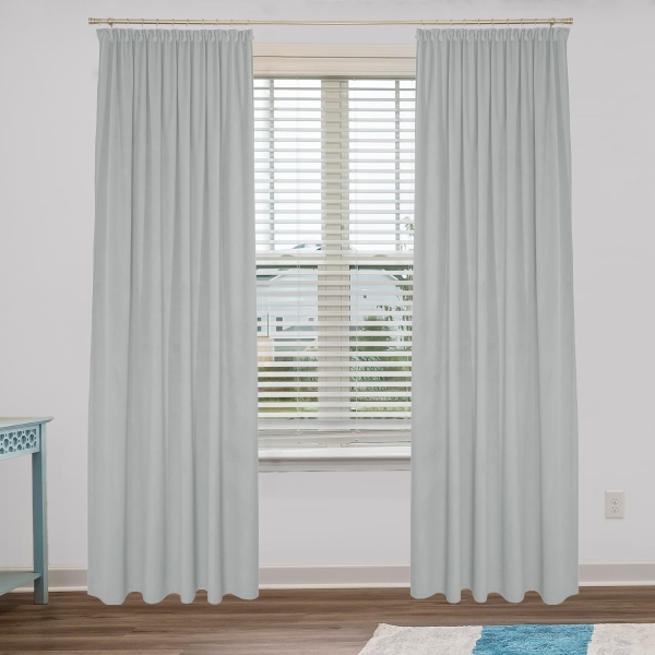 Zasłona welurowa na taśmie marszczącej Sara 116 jasny sza