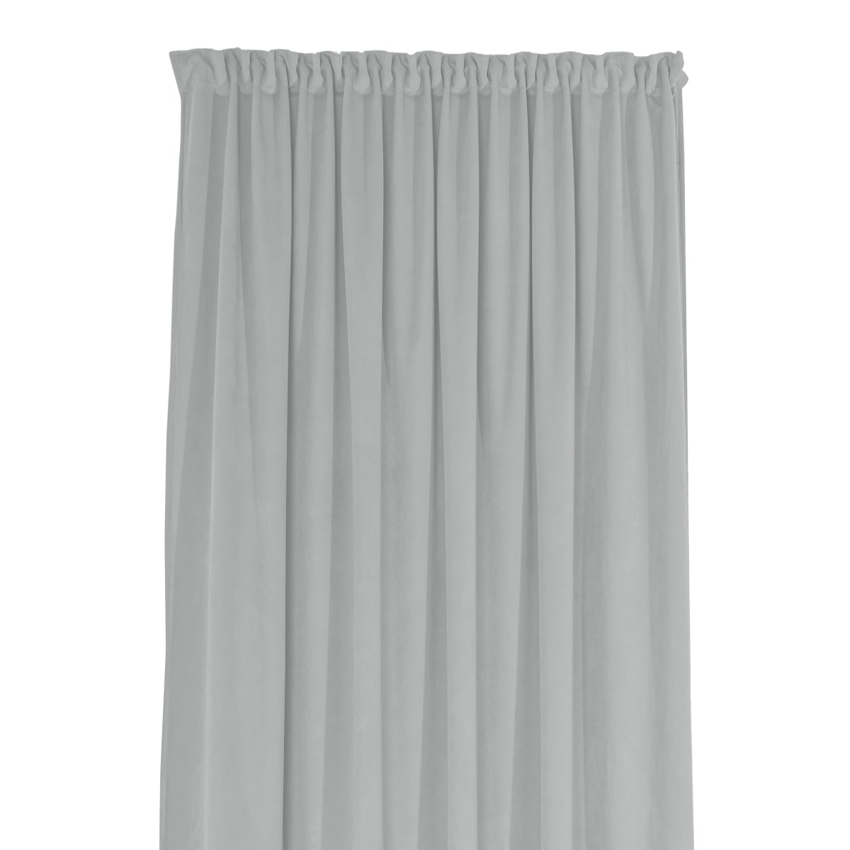 Zasłona welurowa na taśmie marszczącej Sara 116 jasny sza