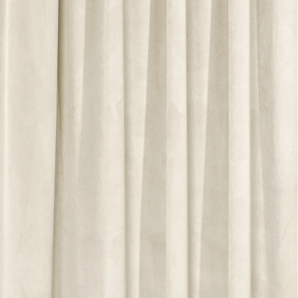 Zasłona welurowa na taśmie marszczącej Sara 101 kremowy