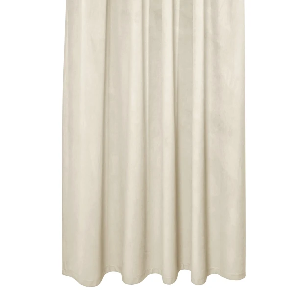 Zasłona welurowa na taśmie marszczącej Sara 101 kremowy, 