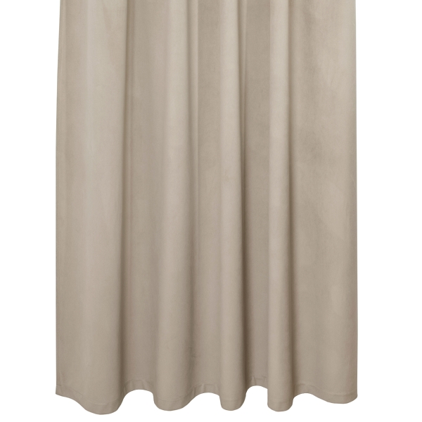Zasłona welurowa na taśmie marszczącej Sara 102 beżowy, 