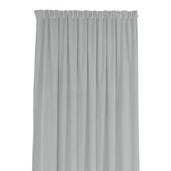 Zasłona welurowa na taśmie marszczącej Sara 116 jasny sza