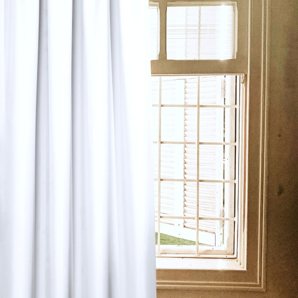 Zasłona Emma na taśmie marszczącej 1001 biały, szerokoś