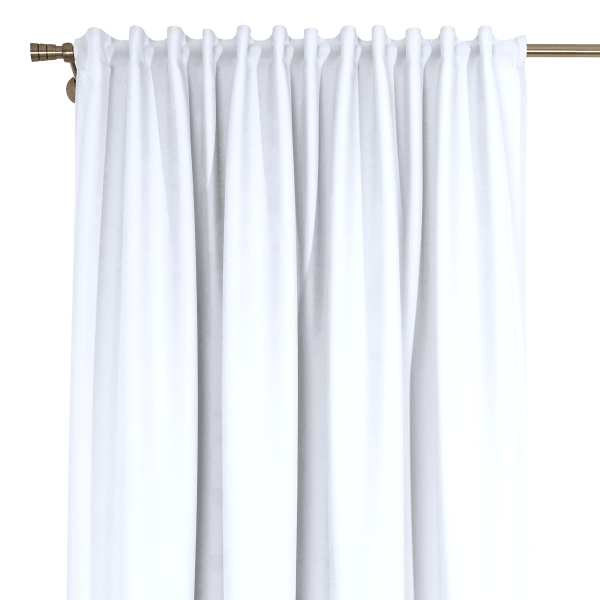 Zasłona Emma na taśmie marszczącej 1001 biały, szerokoś