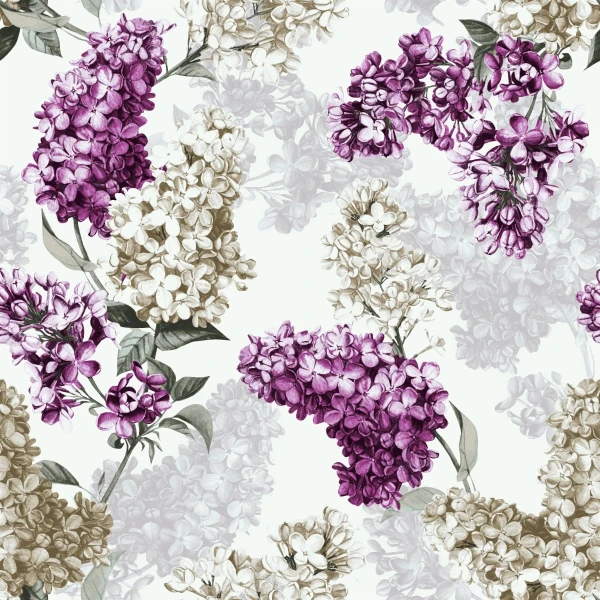 Zasłona w kwiaty Minos 401076-105, szerokość 140 cm x wys