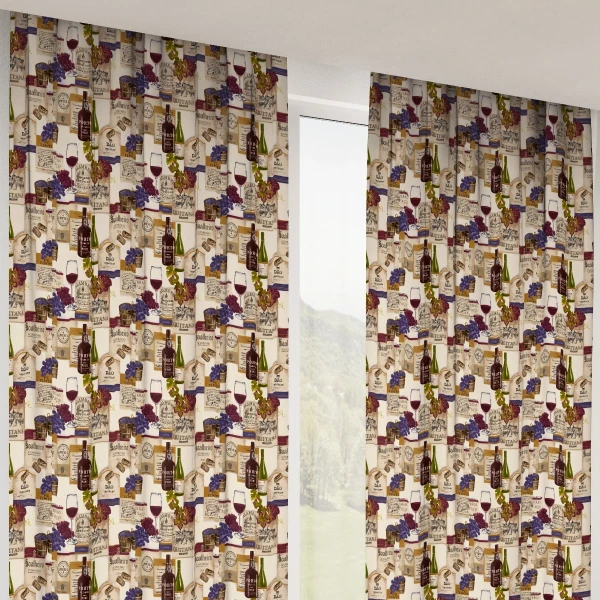 Zasłona drukowana Minos 370055-101, szerokość 140 cm x wy