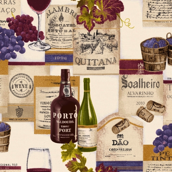 Zasłona drukowana Minos 370055-101, szerokość 140 cm x wy