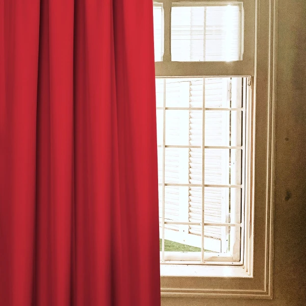 Zasłona Emma na taśmie marszczącej 1316 czerwony, szeroko