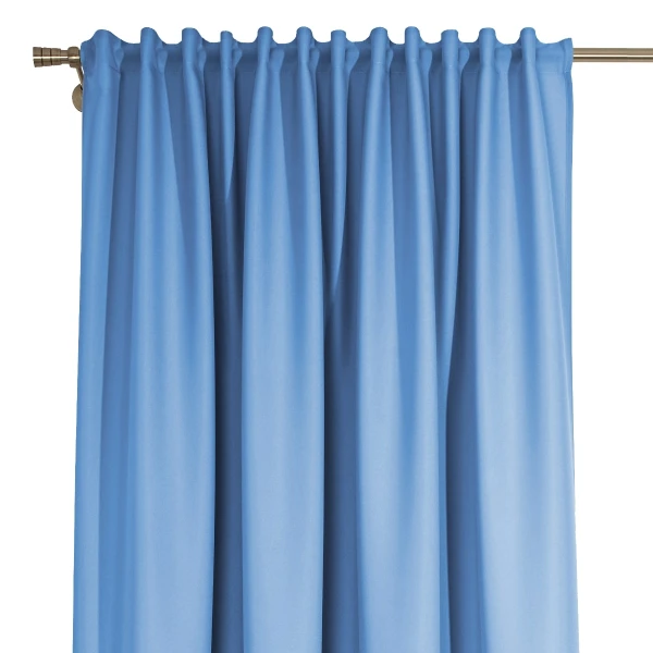 Zasłona Emma na taśmie marszczącej 1308 niebieski, szerok