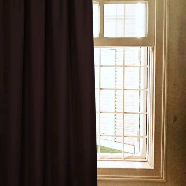 Zasłona Emma na taśmie marszczącej 1329 czekoladowy, szer