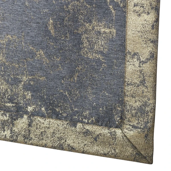 Bieżnik Plamoodporny ze Złotą Nitką Ciemnoszary O5-6112-