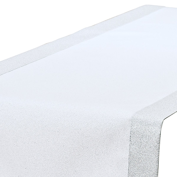 Bieżnik z mankietem plamoodporny Srebrny Błysk O5 LX-6477-