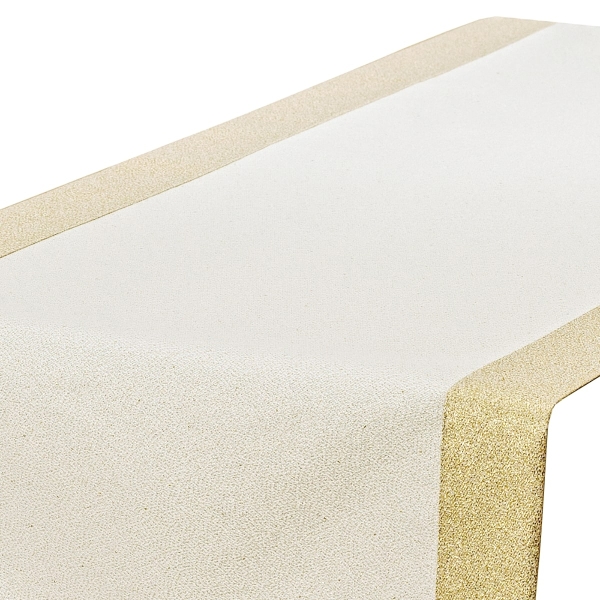 Bieżnik z mankietem plamoodporny Złoty Błysk O5 LX-6477-2