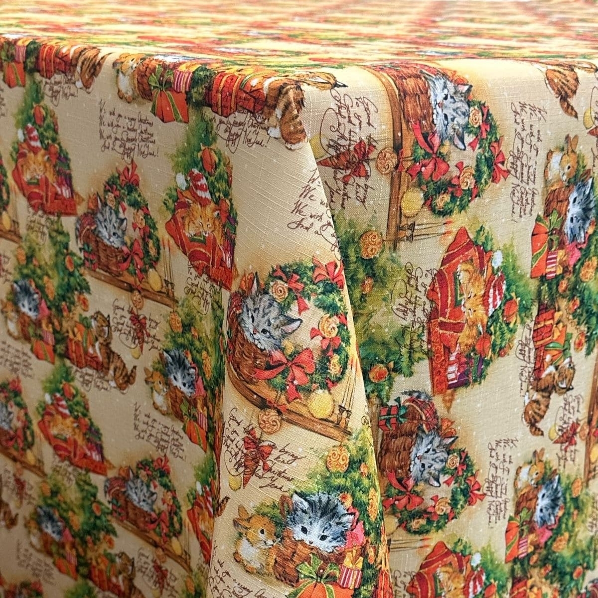 Obrus świąteczny bożonarodzeniowy U3 Elbrus Kotki