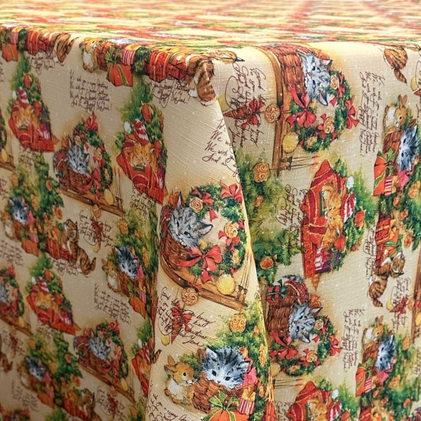 Obrus świąteczny bożonarodzeniowy U3 Elbrus Kotki