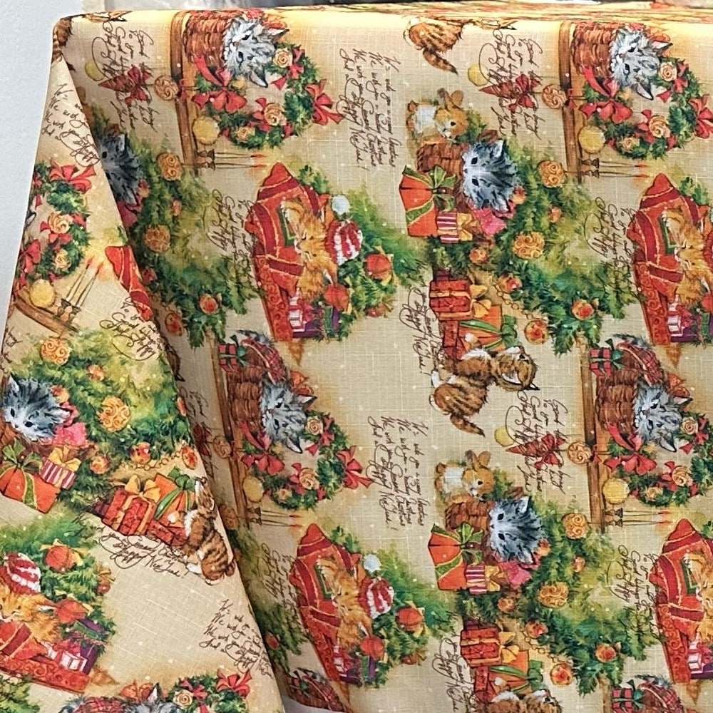 Obrus świąteczny bożonarodzeniowy U3 Elbrus Kotki