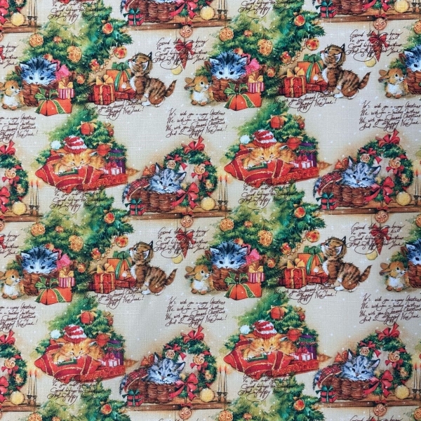 Obrus świąteczny bożonarodzeniowy U3 Elbrus Kotki