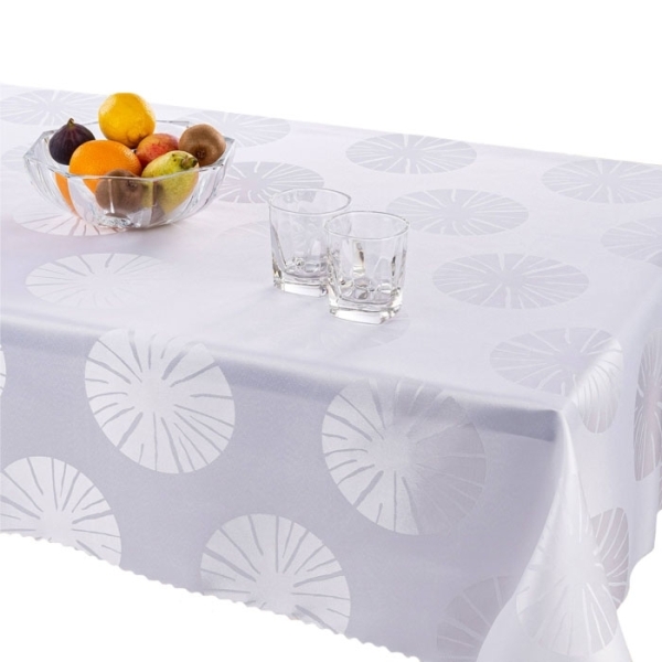 Wyprzedaż Obrus  plamoodporny U3 JB4038 biały 150x300cm