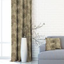 Zasłona Velvet Deco Druk Abstrakcyjny 54816-1070, szerokość 140 cm x wysokość na wymiar