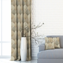 Zasłona Velvet Deco Druk Abstrakcyjny 55087-1022, szerokość 140 cm x wysokość na wymiar