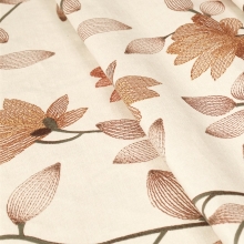 Zasłona w kwiaty na taśmie marszczącej Velvet Deco Druk 56183-1006