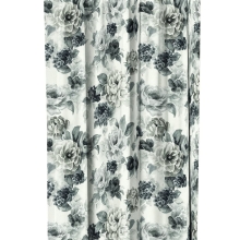 Zasłona w kwiaty na taśmie marszczącej Velvet Deco Druk 54960-1010