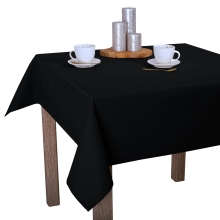 Wyprzedaż Obrus H200 czarny  szyty na 1cm 130x220cm 