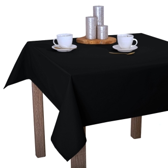 Wyprzedaż Obrus H200 czarny  szyty na 1cm 130x220cm 