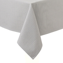 Obrus Bawełniano-Poliestrowy Szary 120x180 cm - Plamoodporny z Efektem Kropelki - O1 P130 6640