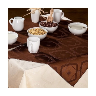 Obrus  O1 plamoodporny Diana 09 terakota, 130x180 cm