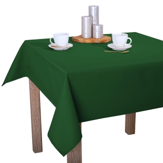 Wyprzedaż Obrus H200 ciemny zielony szyty na 1cm okrągły fi 120cm