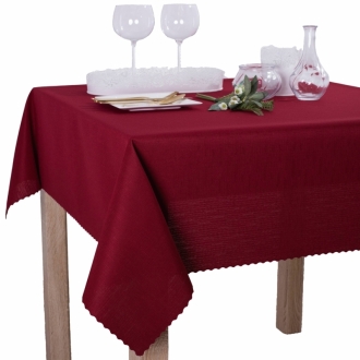 Obrus plamoodporny U2 Elbrus 354 bordo ,  110x140 cm