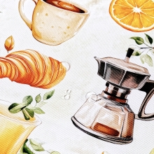 Obrus Plamoodporny Druk w Stylu Włoskim - Colazione Italiana