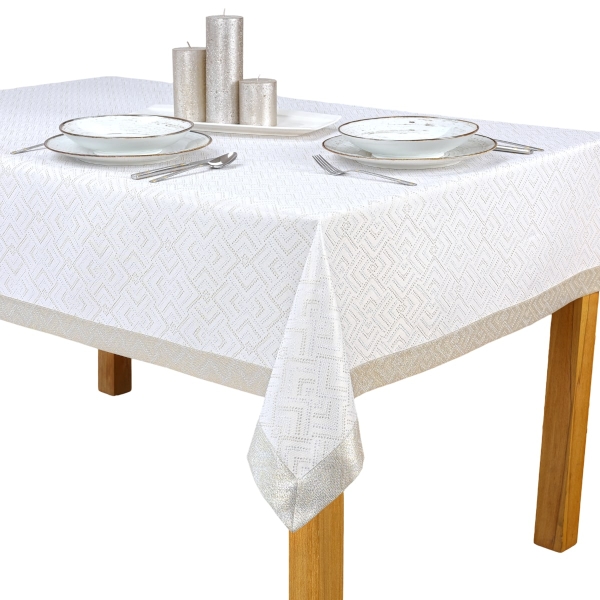 Obrus plamoodporny LZS-33210 srebrno-złoty