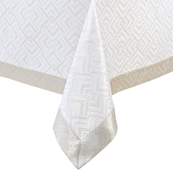 Obrus plamoodporny LZS-33210 srebrno-złoty