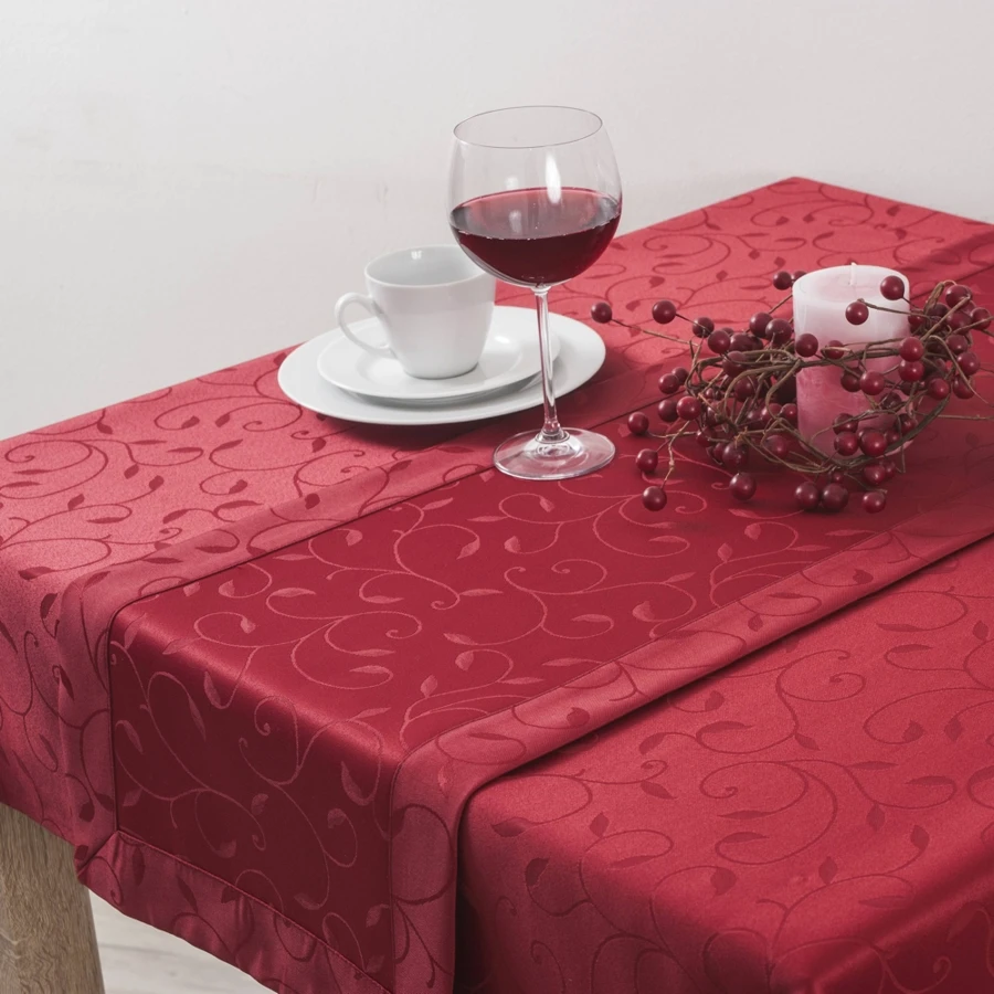 Obrus plamoodporny z motywem roślinnym na wymiar - Dafne