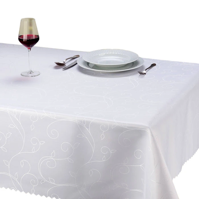 Obrus plamoodporny z motywem roślinnym na wymiar - Mela