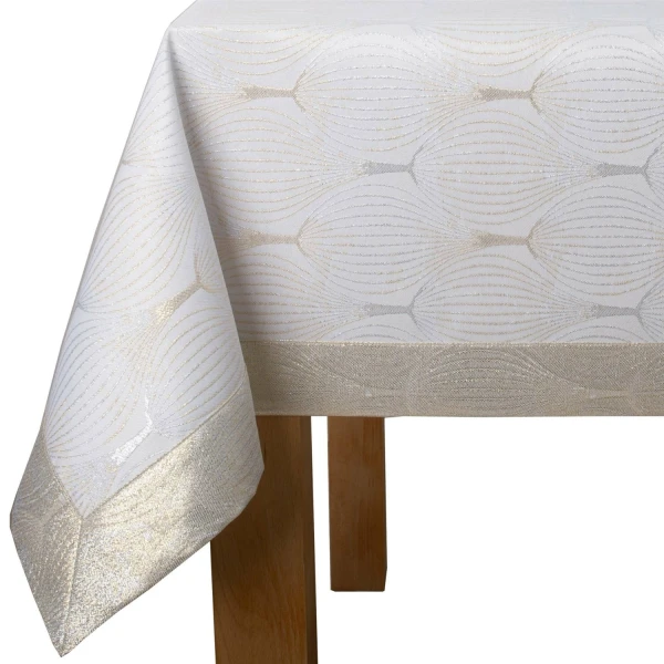 Obrus plamoodporny LZS-33022 srebrno-złoty