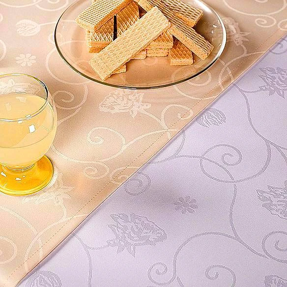 Obrus plamoodporny z motywem roślinnym na wymiar - Juno