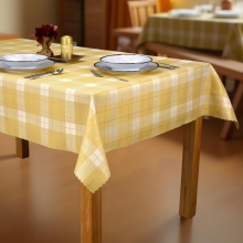 Obrus Plamoodporny - Złota Krata - 6521-3407-K2