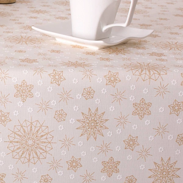 Obrus świąteczny bożonarodzeniowy Elbrus BN-131-377 kremo