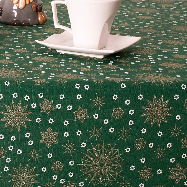 Obrus świąteczny bożonarodzeniowy Elbrus BN-131-3046 ziel