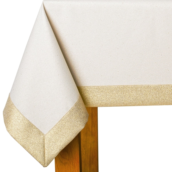 Obrus plamoodporny LX-6477-2678-Z kremowo-złoty