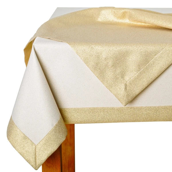 Obrus plamoodporny LX-6477-2678-Z kremowo-złoty