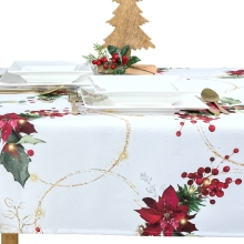 Obrus Świąteczny na Boże Narodzenie Zimowa Elegancja - Minos 22991-1001