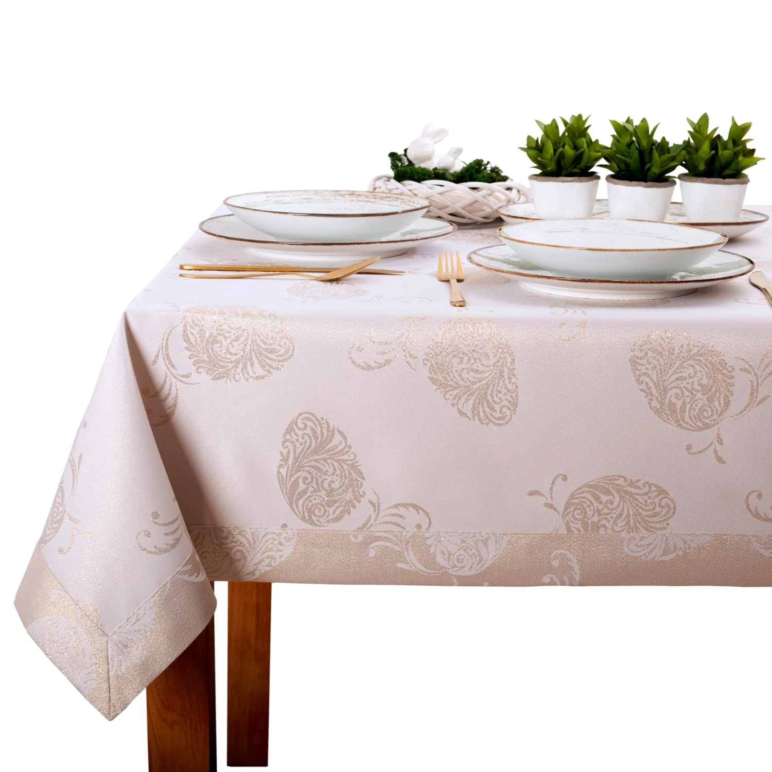 Obrus Wielkanocny L-32417-Z Złoty