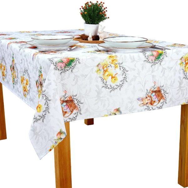Obrus Wielkanocny Plamoodporny - Świąteczna Fantazja - DX-