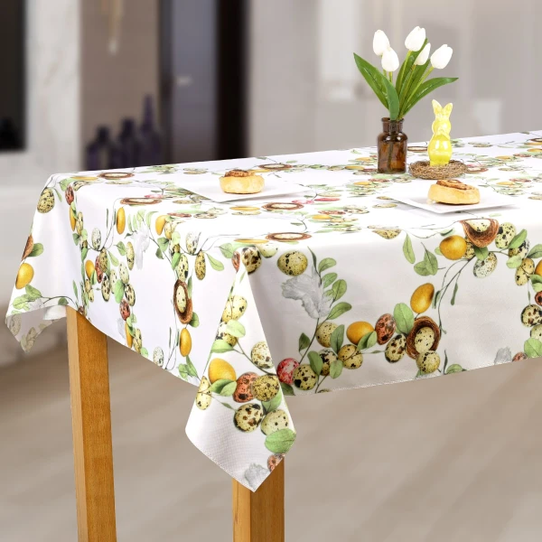 Obrus Wielkanocny Plamoodporny - Pisankowy Wianek - Minos 25