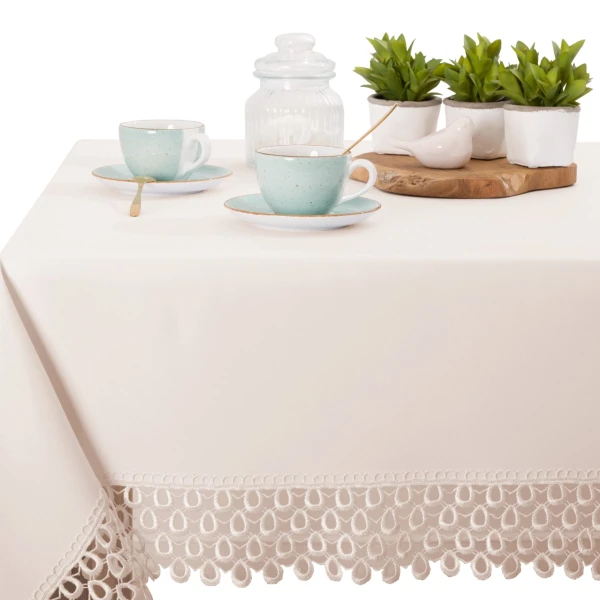 Obrus z gipurą Aurora G0609 ecru