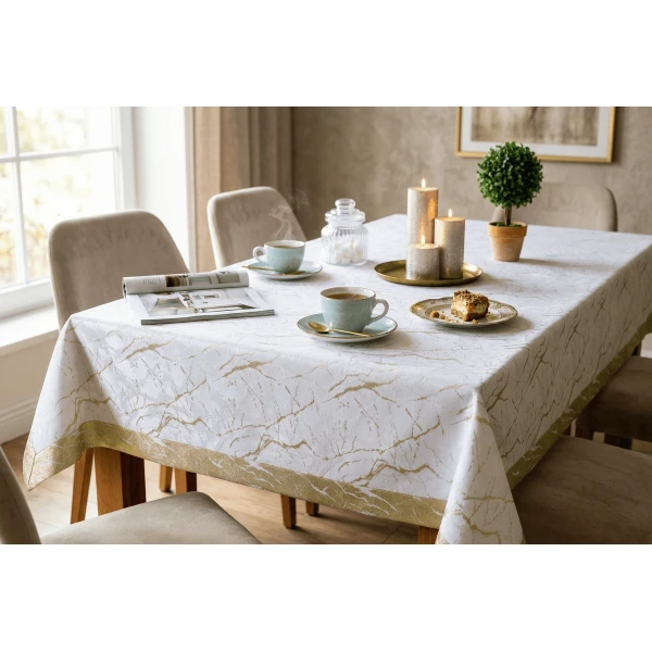 Obrus plamoodporny na wymiar - Marmur - 5491-3216